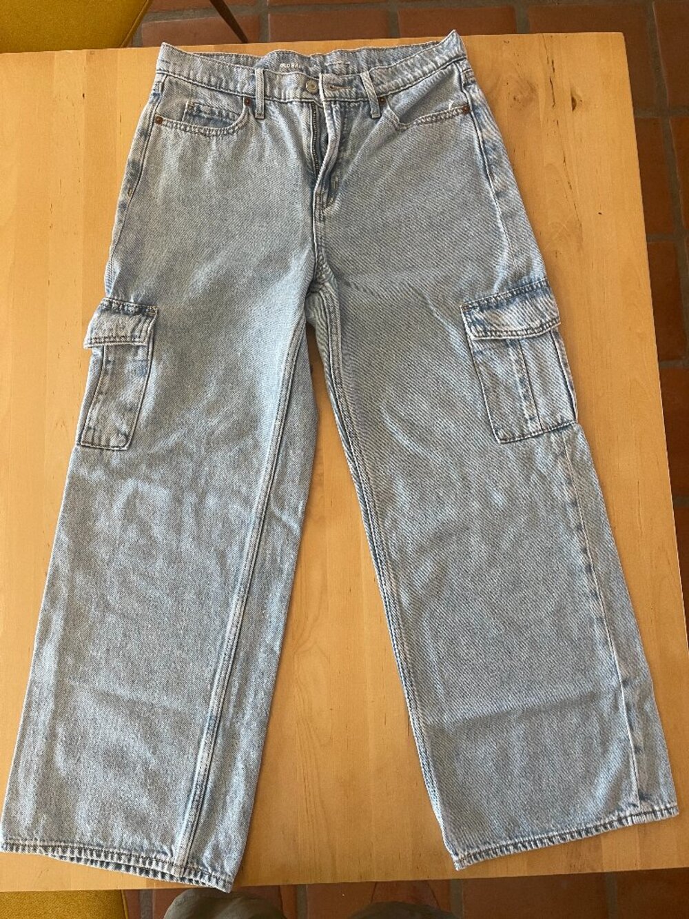 High Rise Baggy Wide Leg Jeans - 6 petite